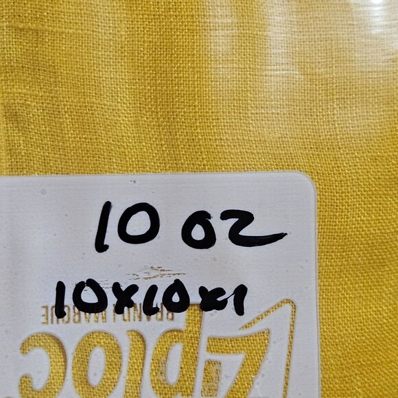 Spring Easter top Ellen Tracy Womens Yellow Tunic Shirt Size 16 100% Linen Relax - Picture 16 of 16